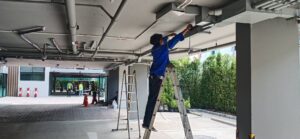 ติดตั้ง CCTV เดินสาย หลังคา