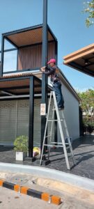 ติดตั้ง CCTV เดินสาย ภายนอกอาคาร