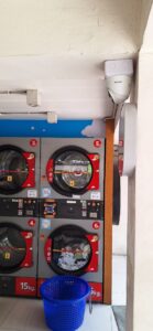 ติดตั้ง CCTV เดินสาย ร้านซักผ้า